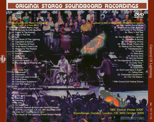 OASIS 2008 CARNIVAL OF LIGHTNING 2CD+DVD
