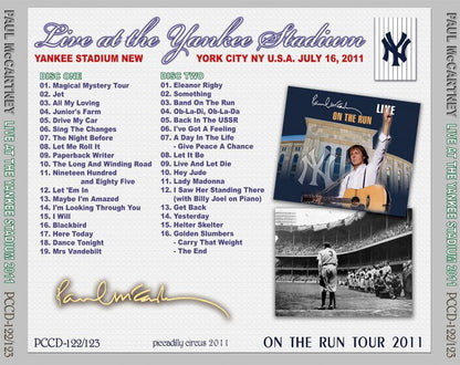 PAUL McCARTNEY / LIVE AT THE YANKEE STADIUM 2011 【2CD】