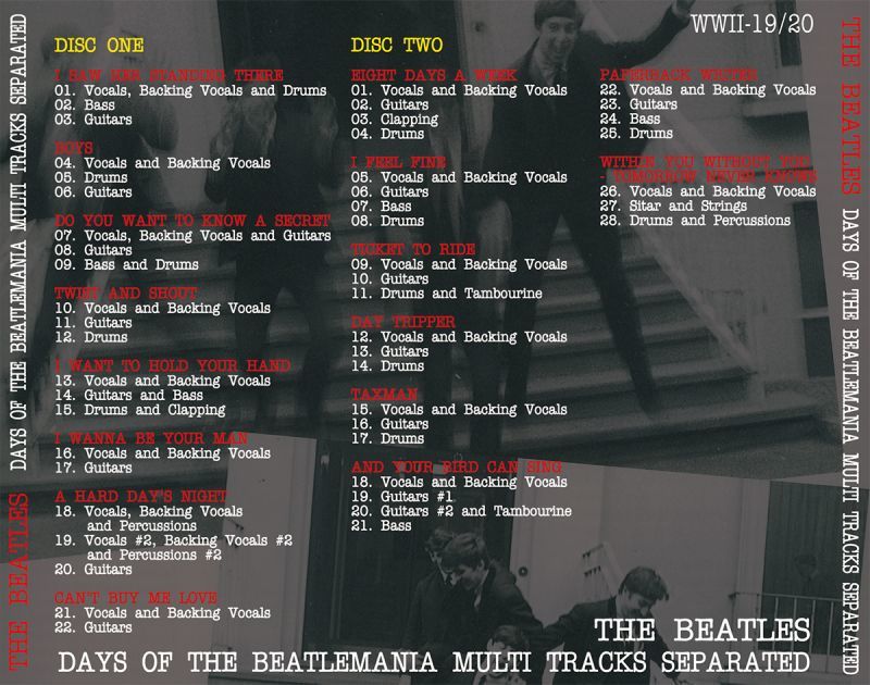 THE BEATLES / DAYS OF THE BEATLEMANIA MULTI TRACKS SEPARATED 【2CD】
