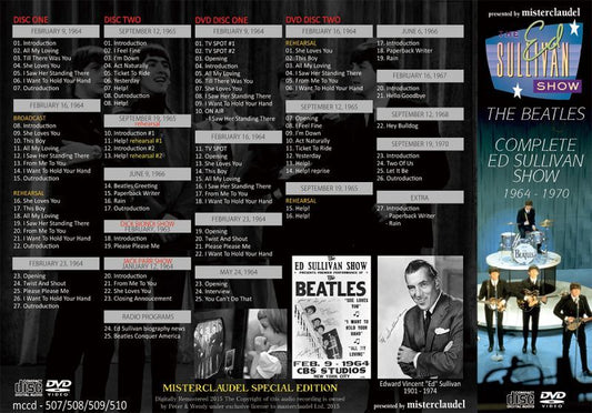 THE BEATLES / COMPLETE ED SULLIVAN SHOW 1962-1970 【2CD+2DVD】