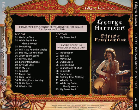GEORGE HARRISON / DIVINE PROVIDENCE 1974 【2CD】