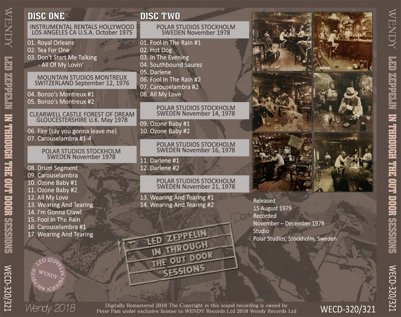 LED ZEPPELIN / IN THROUGH THE OUT DOOR SESSIONS 【2CD】