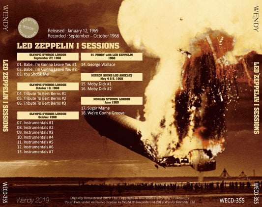 LED ZEPPELIN I SESSIONS 【CD】