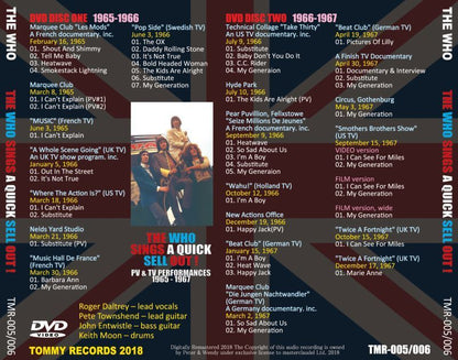 THE WHO / SINGS A QUICK SELL OUT! 【2DVD】