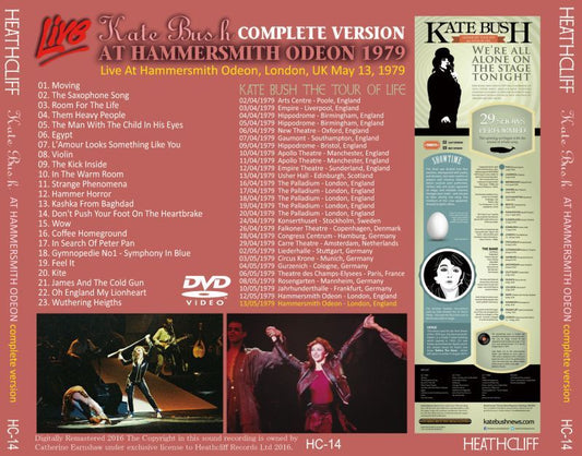 KATE BUSH / LIVE AT HAMMERSMITH ODEON 1979 COMPLETE VERSION 【DVD】