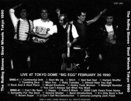 VGP-080 THE ROLLING STONES / STEEL WHEELS TOKYO