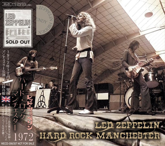 LED ZEPPELIN / HARD ROCK MANCHESTER 1972 【2CD】
