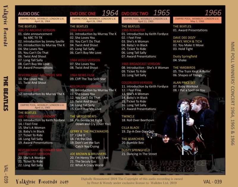 THE BEATLES / NME POLL WINNERS' CONCERT 【1CD+2DVD】