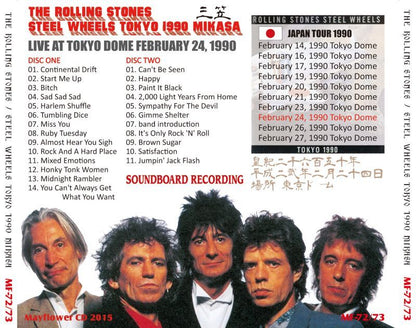 THE ROLLING STONES / STEEL WHEELS JAPAN TOUR 1990 MIKASA 【2CD】