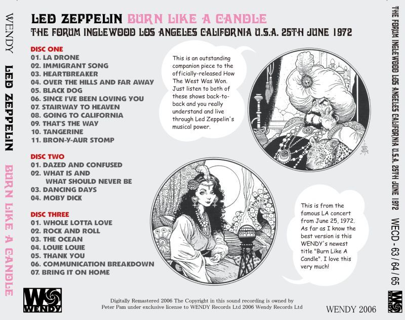 LED ZEPPELIN / BURN LIKE A CANDLE 【3CD】