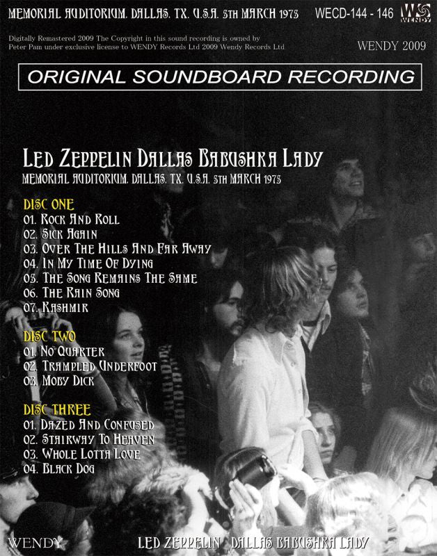 LED ZEPPELIN / GRASSY KNOLL 1975 【6CD】