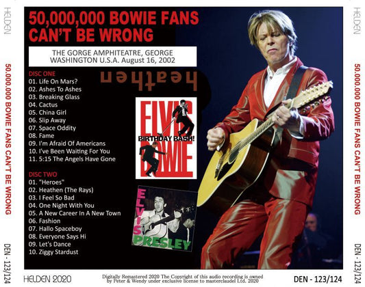 DAVID BOWIE / 50,000,000 BOWIE FANS CAN'T BE WRONG 2CD