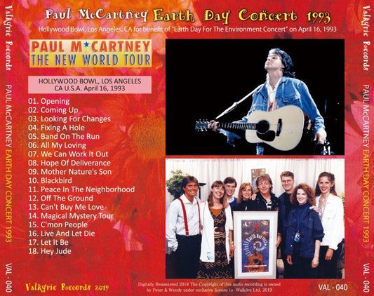 PAUL McCARTNEY / EARTH DAY CONCERT 1993 CD