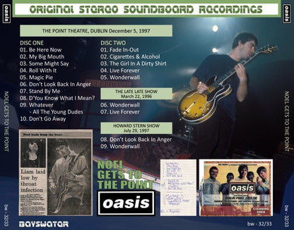 OASIS / 1997 NOEL GETS TO THE POINT 2CD
