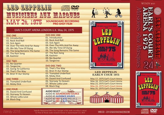 LED ZEPPELIN / EARL'S COURT May 24, 1975 【4CD+2DVD】