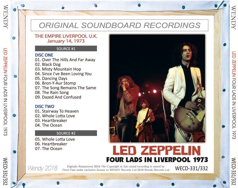 LED ZEPPELIN / 1973 FOUR LADS IN LIVERPOOL 2CD