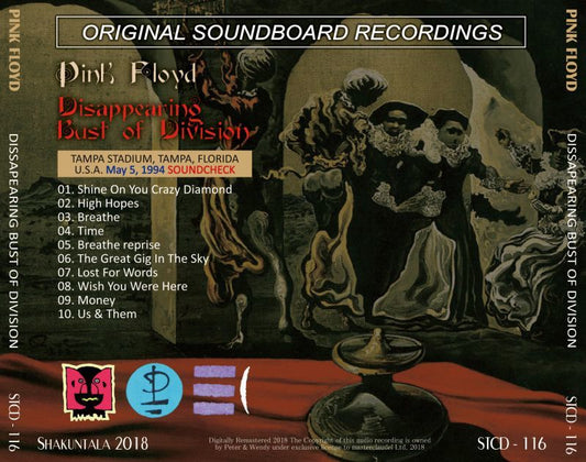 PINK FLOYD 1994 DISSAPEARING BUST OF DIVISION 1CD