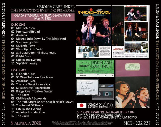 SIMON & GARFUNKEL 1982 THE FOURWING EVENING PRIMROSE 2CD