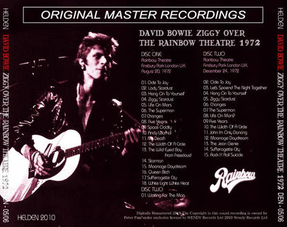 DAVID BOWIE / ZIGGY OVER THE RAINBOW THEATRE 1972 【2CD】