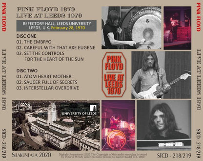 PINK FLOYD 1970 LIVE AT LEEDS 2CD