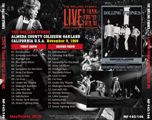 THE ROLLING STONES 1969 LIVE'R THAN YOU'LL EVER BE 2CD