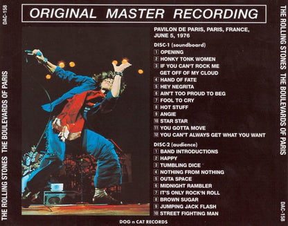 DAC-158 THE BOULEVARDS OF PARIS 【2CD】