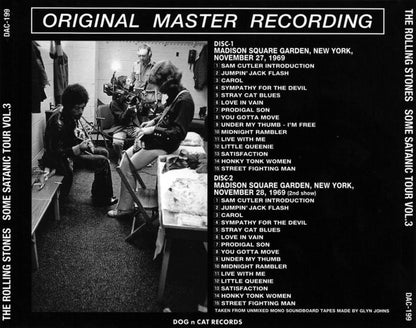 THE ROLLING STONES SOME SATANIC TOUR VOL.3 2CD DAC-199