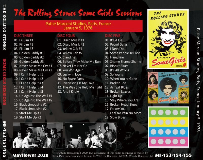 THE ROLLING STONES / SOME GIRLS SESSIONS 5CD