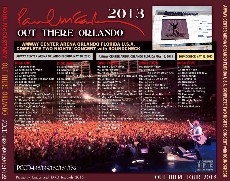 PAUL McCARTNEY / OUT THERE ORLANDO 2013 【5CD】