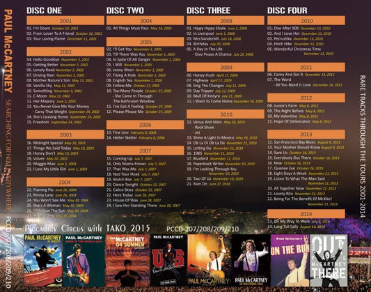 PAUL McCARTNEY / SEARCHING FOR HIM EVERYWHERE 2001-2014 【4CD】