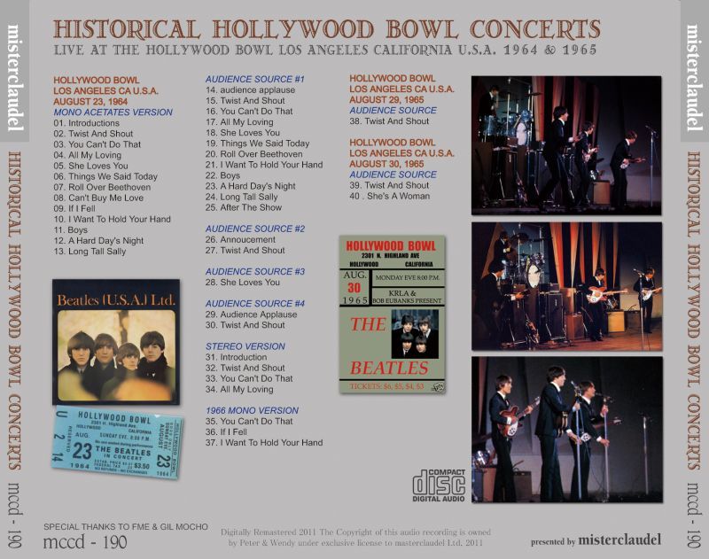 THE BEATLES / HISTORICAL HOLLYWOOD BOWL CONCERTS 【2DVD+3CD】
