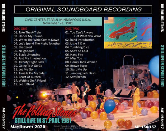 THE ROLLING STONES 1981 STILL LIFE ST.PAUL 2CD