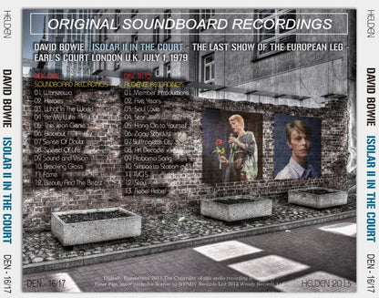 DAVID BOWIE / ISOLAR II IN THE COURT 1978 【2CD】