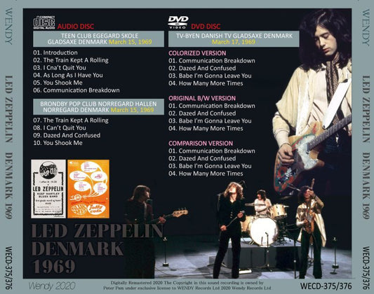 LED ZEPPELIN / 1969 DENMARK 1CD+1DVD