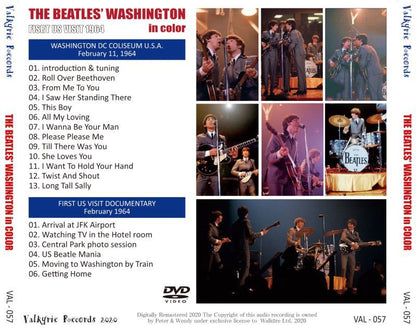 THE BEATLES 1964 THE BEATLES' WASHINGTON IN COLOR DVD