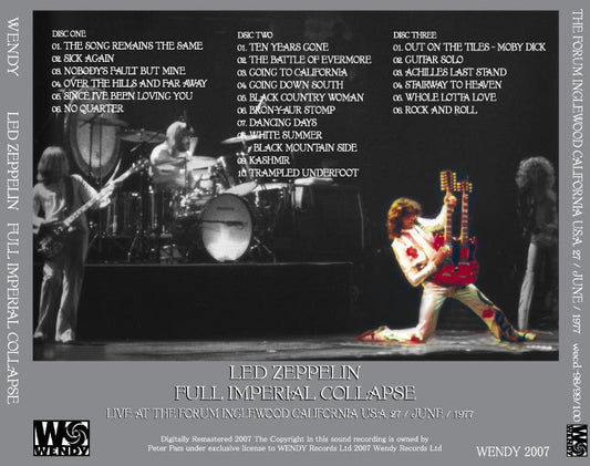 LED ZEPPELIN / FULL IMPERIAL COLLAPSE 【3CD】