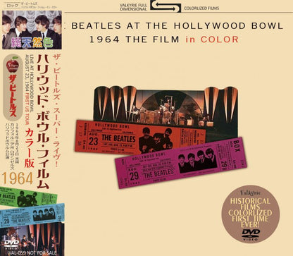 THE BEATLES AT THE HOLLYWOOD BOWL 1964 THE FILM in COLOR DVD