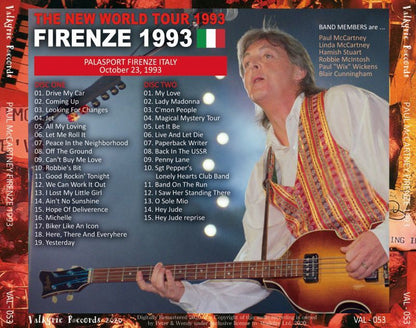 PAUL McCARTNEY 1993 FIRENZE 2CD