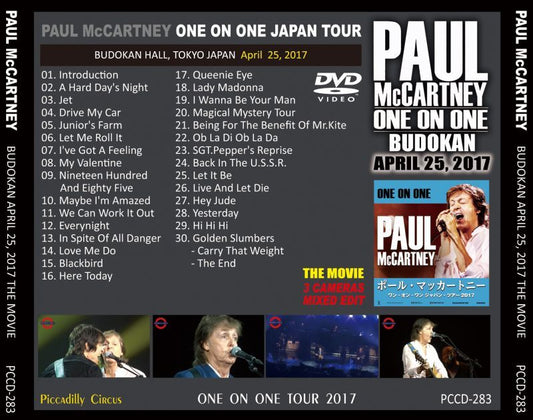 PAUL McCARTNEY / ONE ON ONE BUDOKAN THE MOVIE Apri 25, 2017 【DVD】