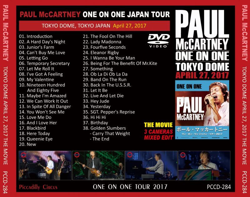 PAUL McCARTNEY / ONE ON ONE TOKYO DOME THE MOVIE April 27, 2017 【DVD】