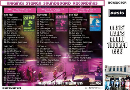 OASIS / 1995 OASIS' EARL'S COURT TRIUMPH (4CD+DVD)