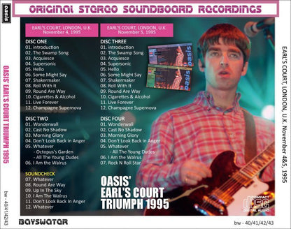 OASIS / 1995 OASIS' EARL'S COURT TRIUMPH (4CD+DVD)