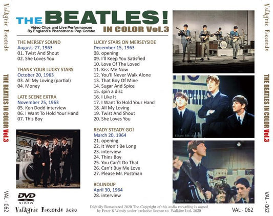 THE BEATLES / THE BEATLES IN COLOR Vol.3 DVD