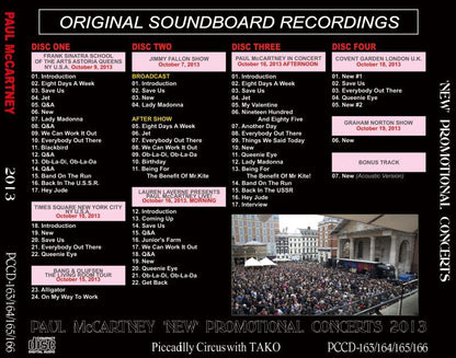 PAUL McCARTNEY / 'NEW' PROMOTIONAL CONCERTS 2013 【4CD+2DVD】