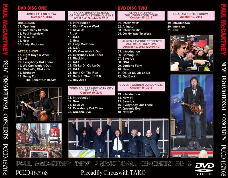 PAUL McCARTNEY / 'NEW' PROMOTIONAL CONCERTS 2013 【4CD+2DVD】