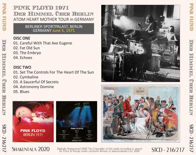 PINK FLOYD 1971 DER HIMMEL UBER BERLIN 2CD