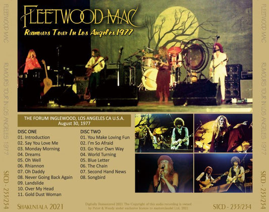 FLEETWOOD MAC 1977 RUMOURS TOUR IN LOS ANGELES 2CD