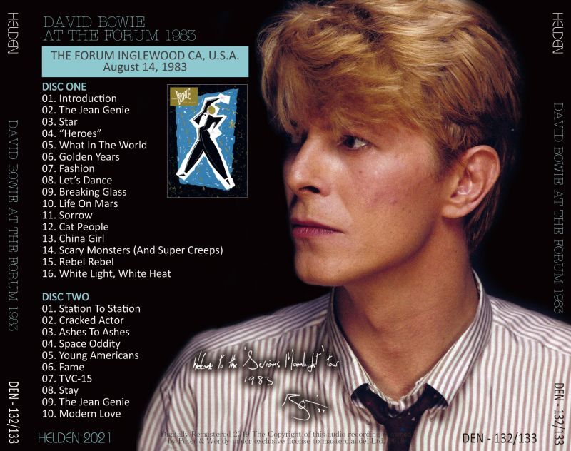 DAVID BOWIE 1983 AT THE FORUM 2CD