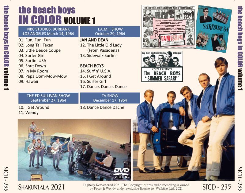 BEACH BOYS IN COLOR VOLUME 1 (1DVD)