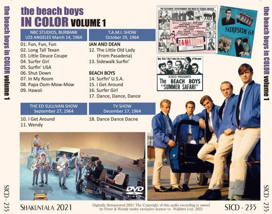 BEACH BOYS IN COLOR VOLUME 1 (1DVD)